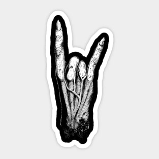 Metal horns Sticker